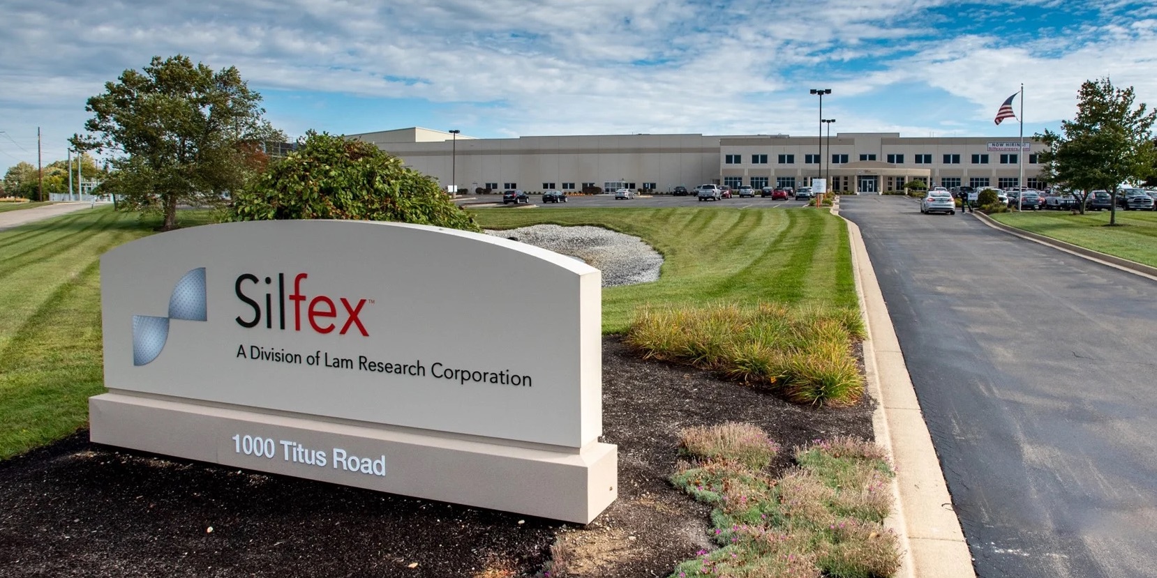 Signage outside of the Silfex facility in Ohio, a division of Lam Research Corporation