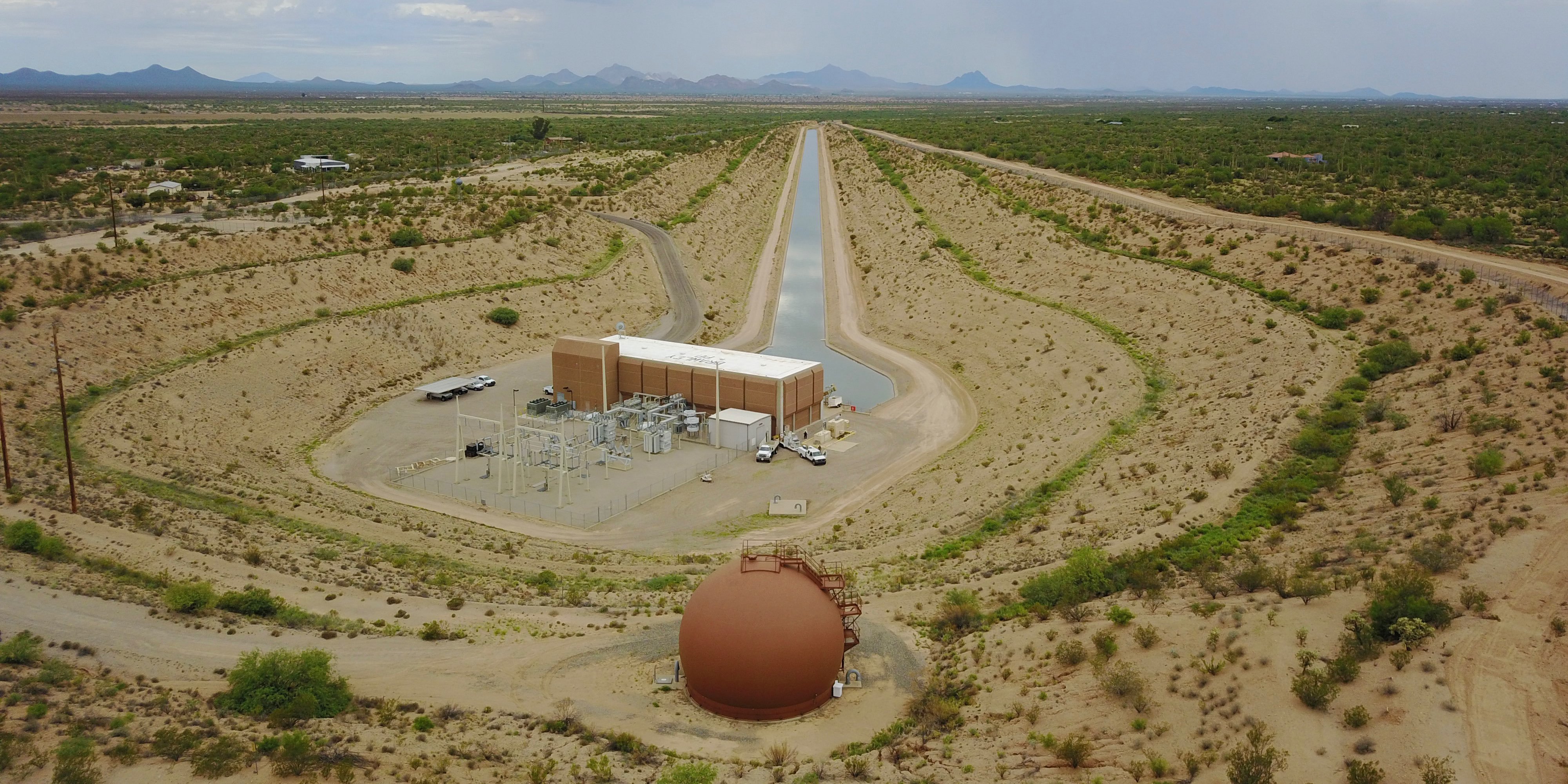 Tucson Water utility infrastructure in the Sonoran Desert