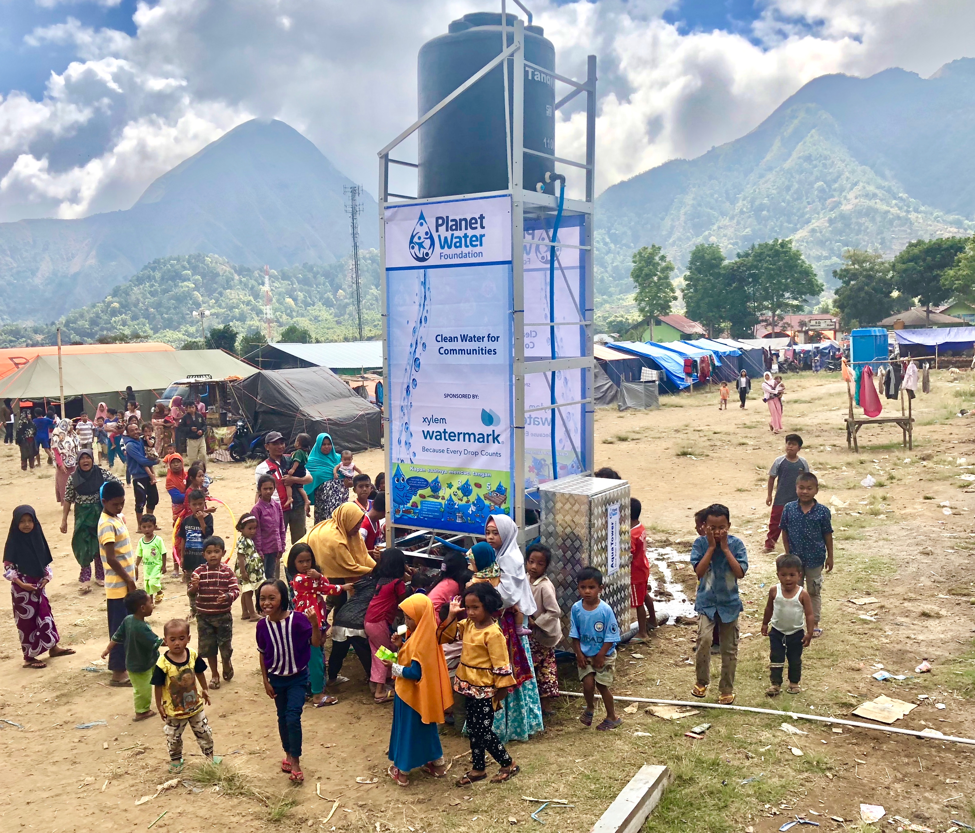 Wide shot of tower and people Lombok Indonesia.jpg